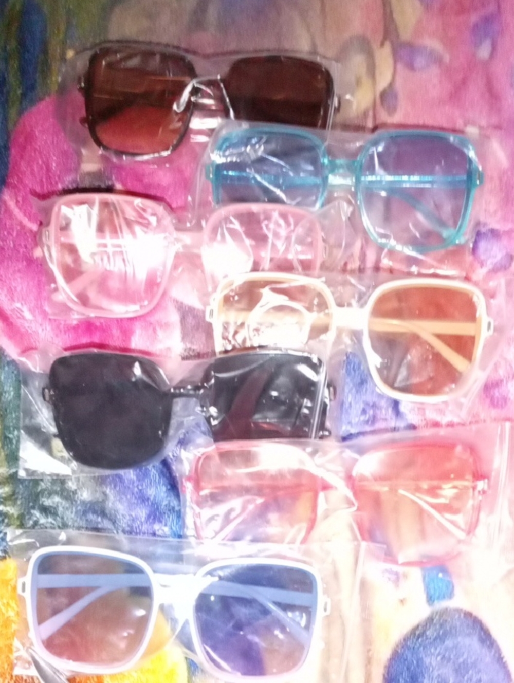 Assorted Oversized Fashion Sunglasses - Multi Color